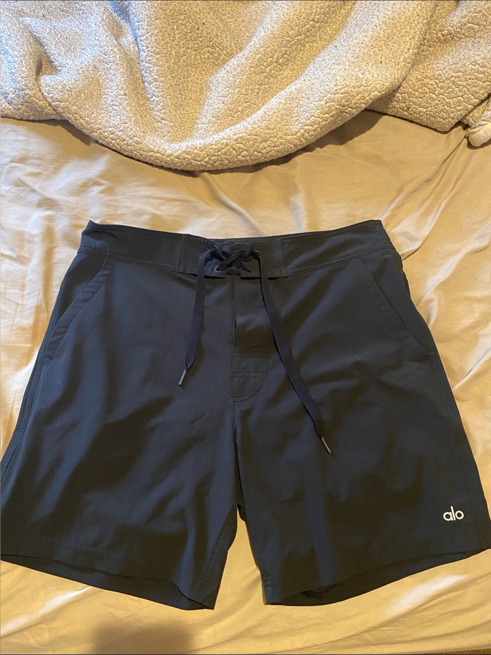 ALO Yoga black swim shorts